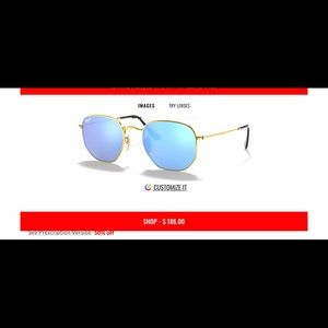 RAY-BAN HEXAGONAL FLAT LENSES